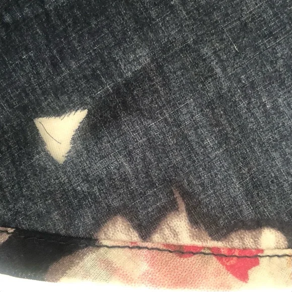 Aratta Medium NWT Floral Black Dress with Lace Sleeves knee length - Picture 16 of 16